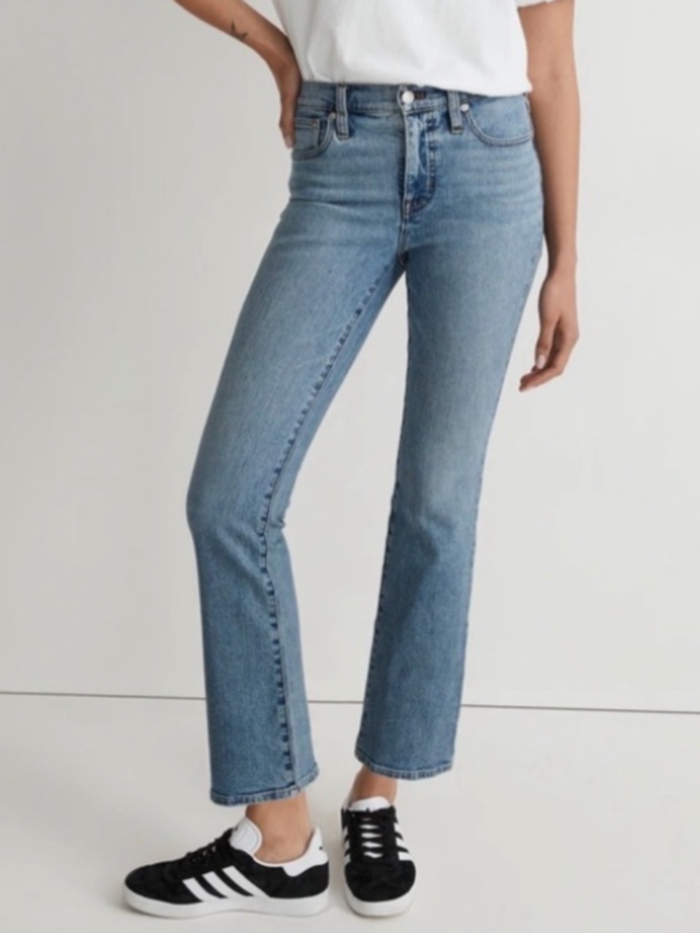 Madewell Petite Kick Out Crop Blue Jeans Size 31P